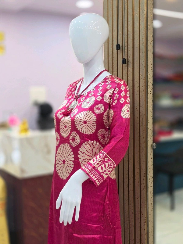 PURE GAJJI SILK - XXL, Rose
