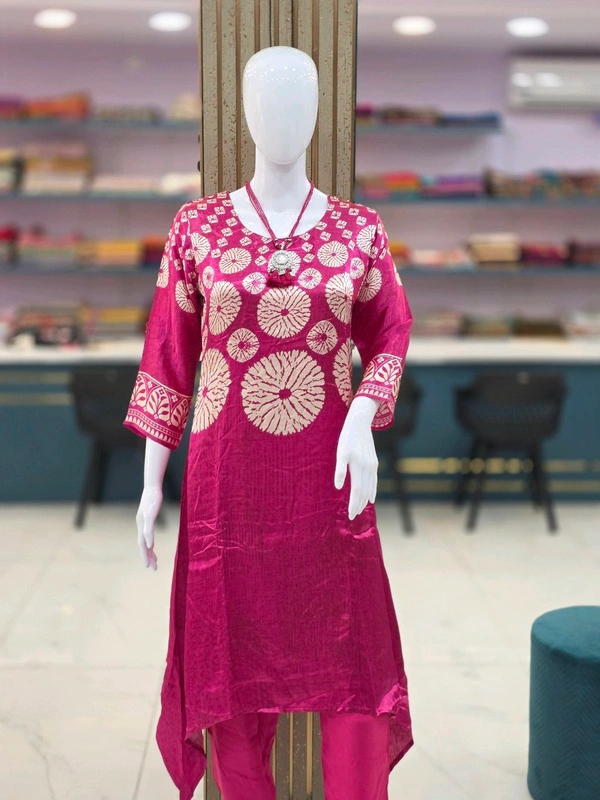 PURE GAJJI SILK - XXL, Rose