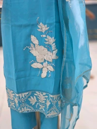 RAW SILK DESIGNER KURTI - XXL