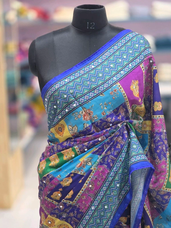 TRENDING LAYA SAREE - Blue