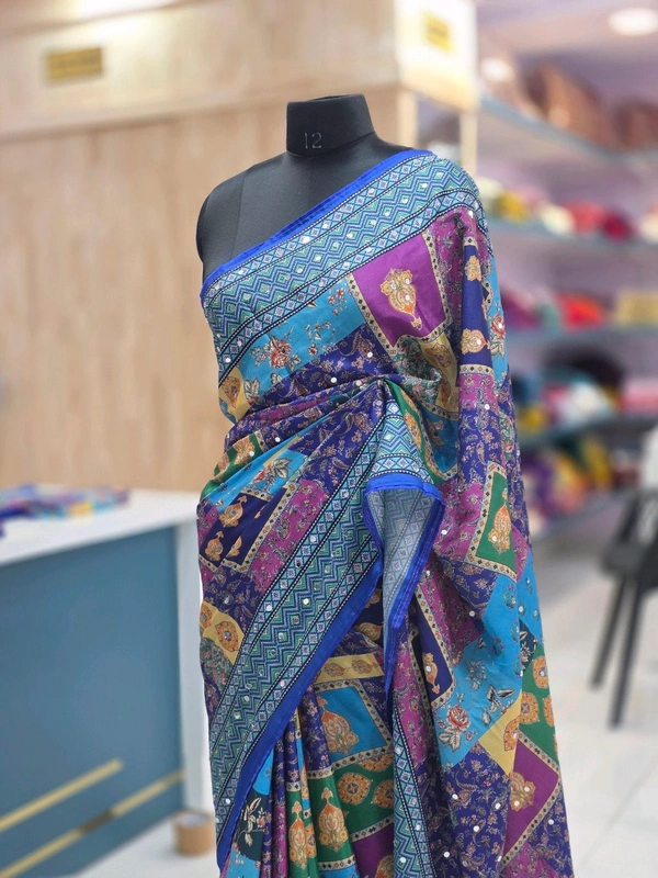 TRENDING LAYA SAREE - Blue