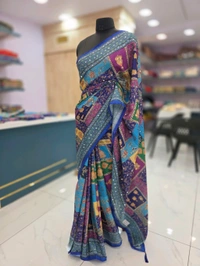 TRENDING LAYA SAREE - Blue