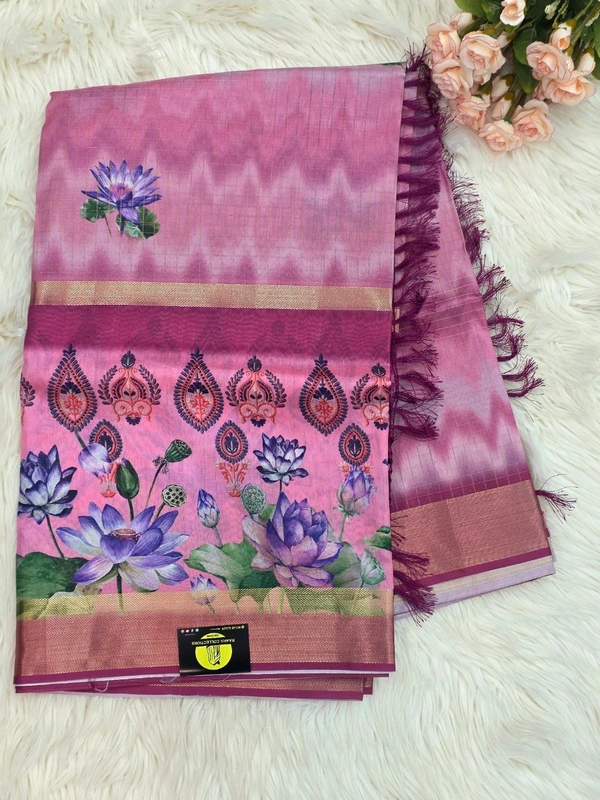 FLORAL SMALL CHECKS - RUST PINK