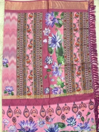 FLORAL SMALL CHECKS - RUST PINK