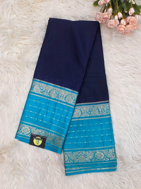 MYSORE SILK - ROYAL BLUE