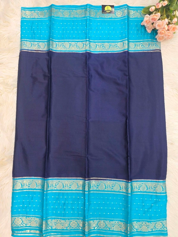 MYSORE SILK - ROYAL BLUE
