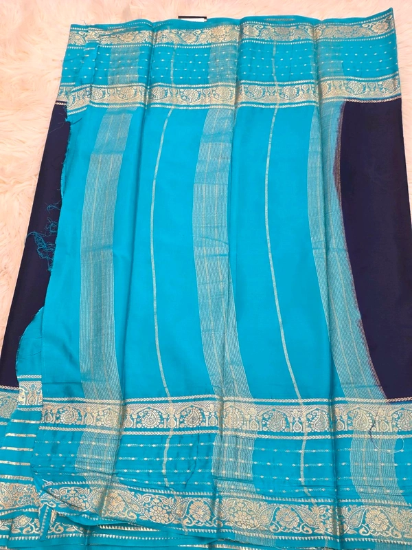 MYSORE SILK - ROYAL BLUE