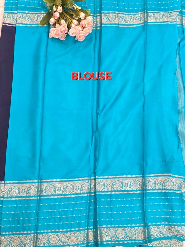 MYSORE SILK - ROYAL BLUE