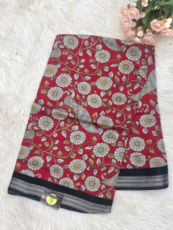COTTON KALAMKARI - RED