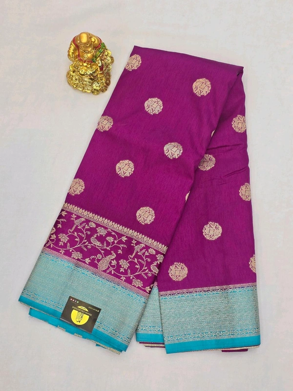MUSHRU SILK - PURPLE