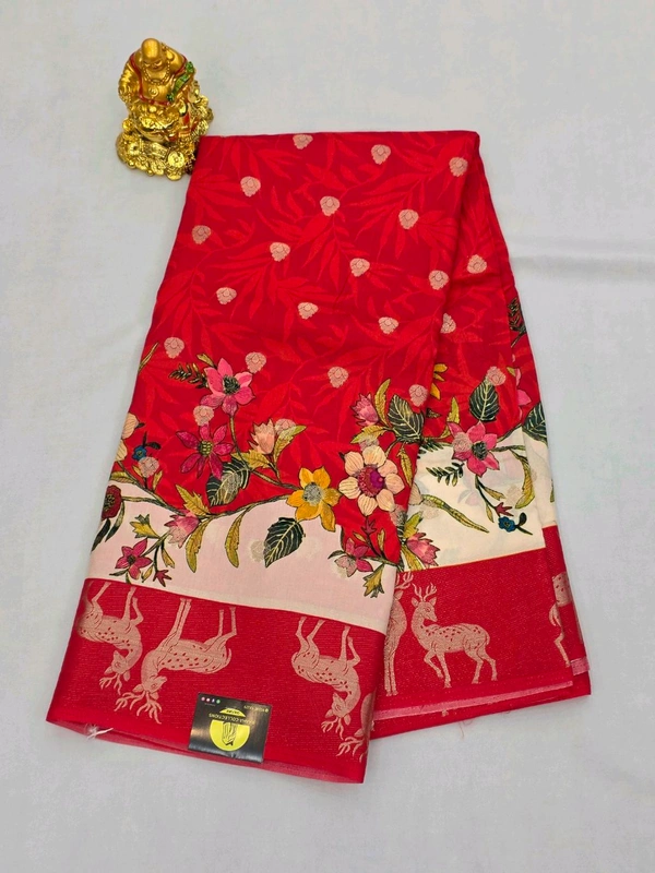 MOONGA SILK DIGITAL PRINT - RED