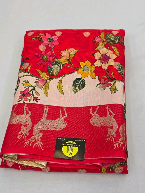MOONGA SILK DIGITAL PRINT - RED