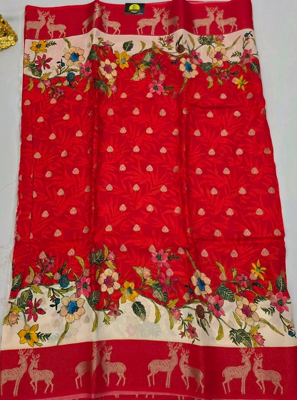 MOONGA SILK DIGITAL PRINT - RED