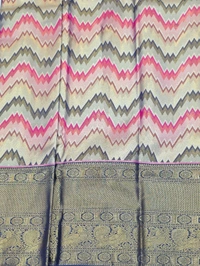 DHARMAVARAM PATTU - PINK & ROYAL BLUE
