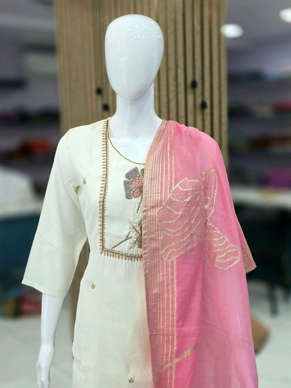RAW SILK 3PC SUIT - 40
