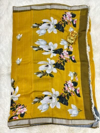 Mangalagiri Digital Print - mustart yellow