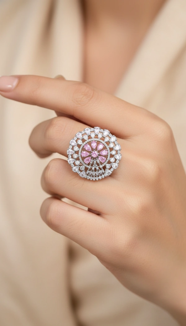 BH0654 : Women's Stylish Finger Rings Collection | Adjustable, Stone Studded, Designer, Party Wear & Daily Wear Rings - Free Size