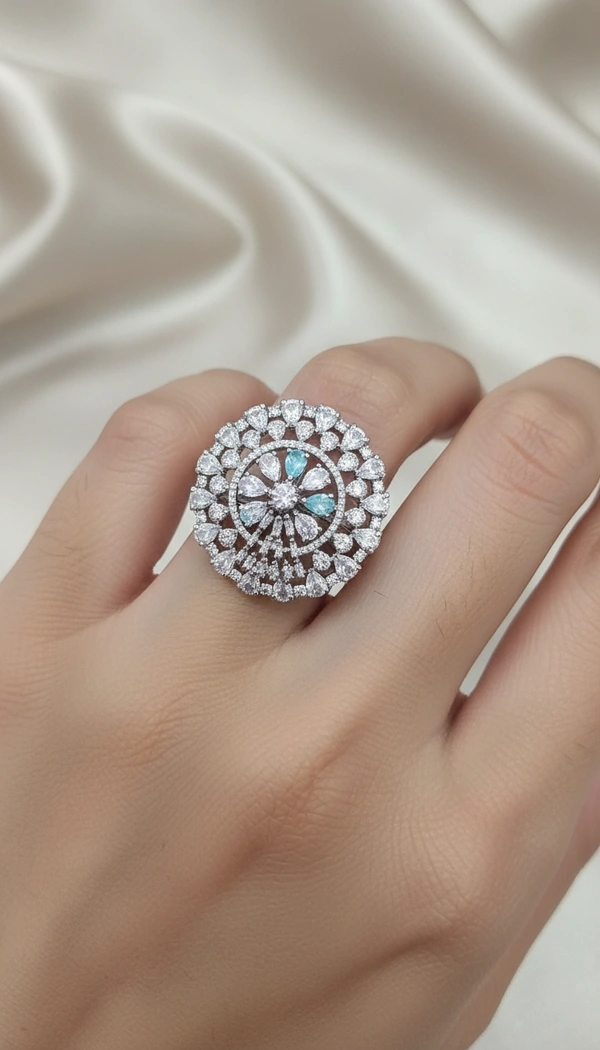 BH0655 : Women's Stylish Finger Rings Collection | Adjustable, Stone Studded, Designer, Party Wear & Daily Wear Rings - Free Size
