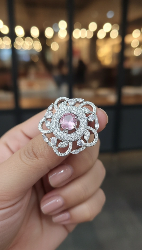 BH0661 : Women's Stylish Finger Rings Collection | Adjustable, Stone Studded, Designer, Party Wear & Daily Wear Rings - Free Size