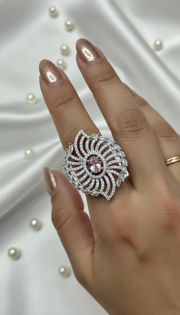 BH0664 : Women's Stylish Finger Rings Collection | Adjustable, Stone Studded, Designer, Party Wear & Daily Wear Rings - Free Size
