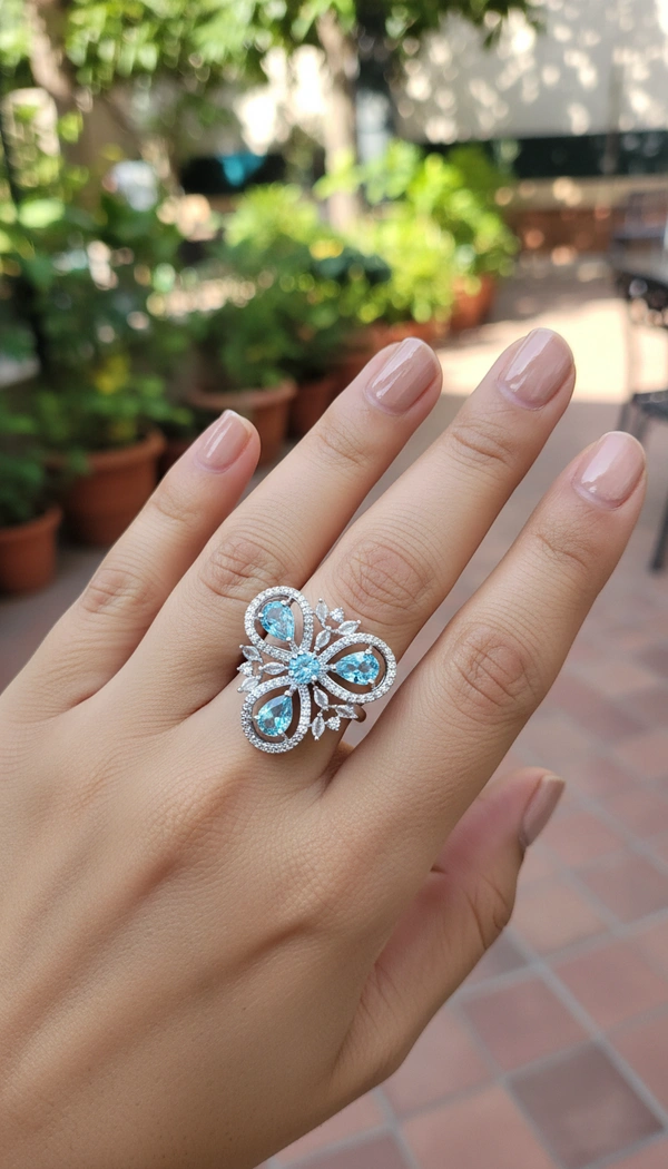 BH0671 : Women's Stylish Finger Rings Collection | Adjustable, Stone Studded, Designer, Party Wear & Daily Wear Rings - Free Size
