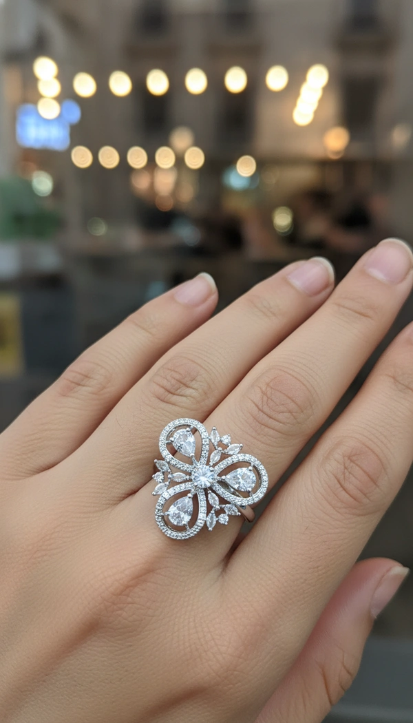 BH0673 : Women's Stylish Finger Rings Collection | Adjustable, Stone Studded, Designer, Party Wear & Daily Wear Rings - Free Size