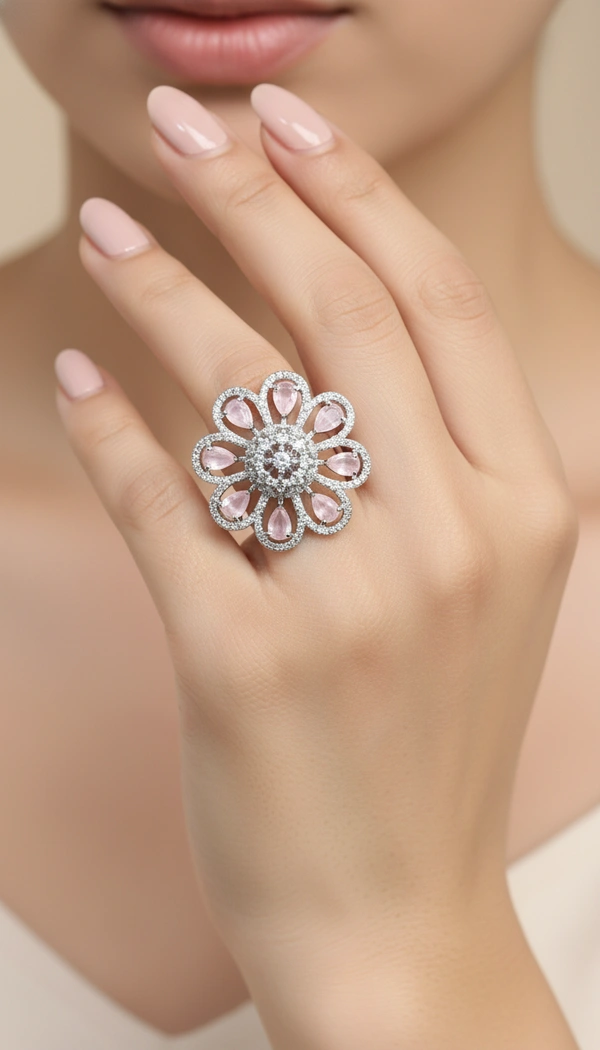 BH0685 : Women's Stylish Finger Rings Collection | Adjustable, Stone Studded, Designer, Party Wear & Daily Wear Rings - Free Size