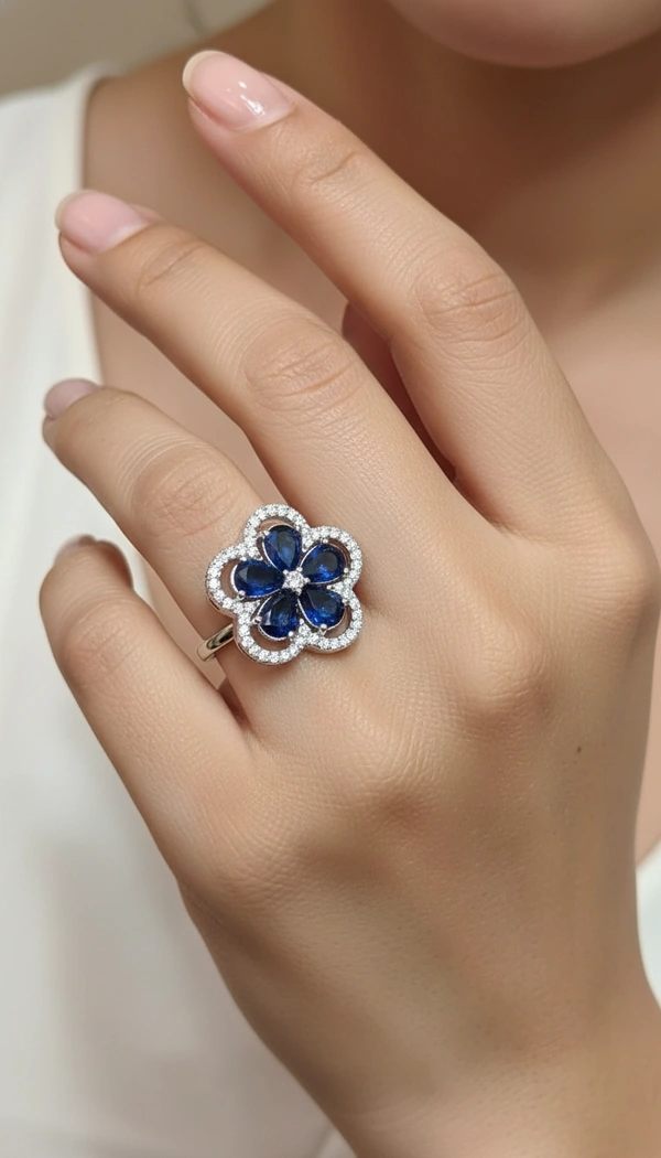 BH0715 : Women's Stylish Finger Rings Collection | Adjustable, Stone Studded, Designer, Party Wear & Daily Wear Rings - Free Size