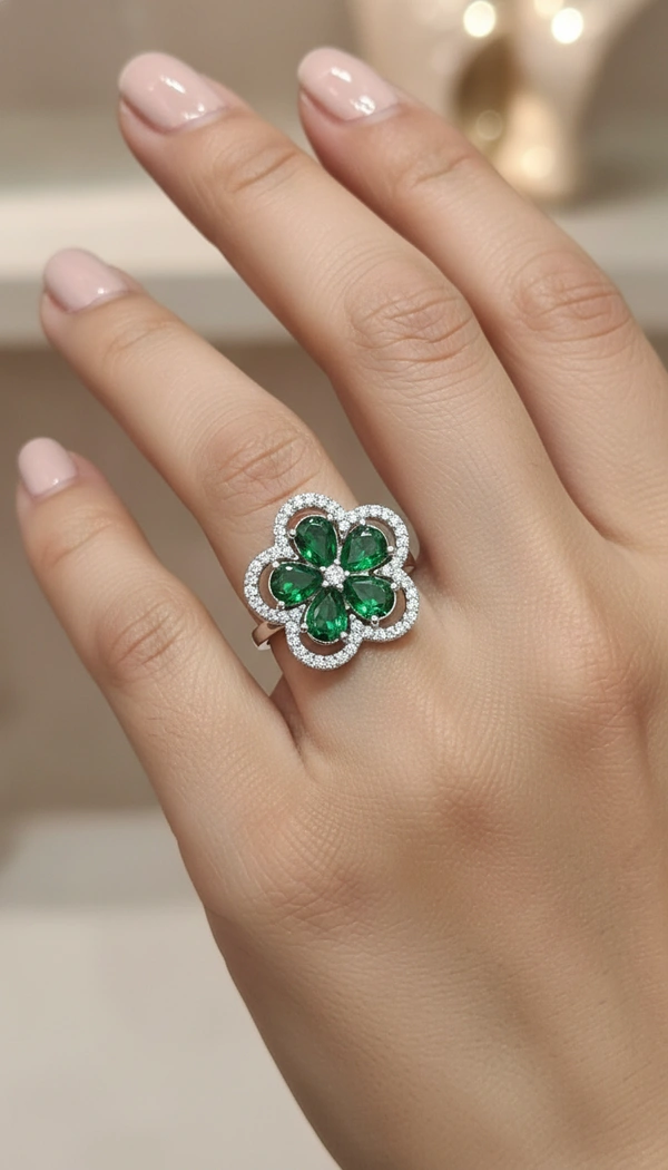BH0716 : Women's Stylish Finger Rings Collection | Adjustable, Stone Studded, Designer, Party Wear & Daily Wear Rings - Free Size