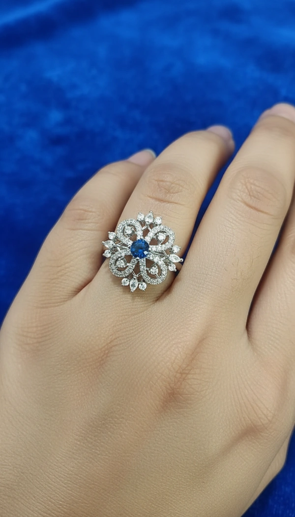 BH0628 : Women's Stylish Finger Rings Collection | Adjustable, Stone Studded, Designer, Party Wear & Daily Wear Rings - Free Size