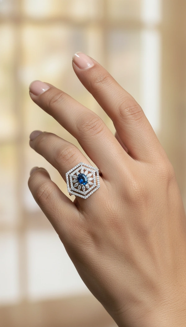 BH0632 : Women's Stylish Finger Rings Collection | Adjustable, Stone Studded, Designer, Party Wear & Daily Wear Rings - Free Size