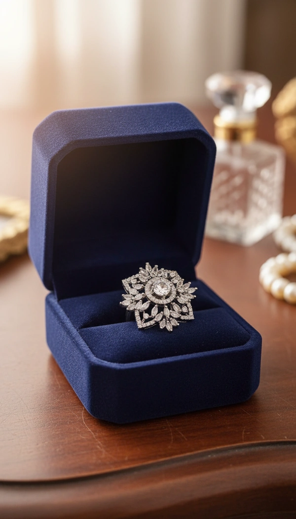 BH0638 : Women's Stylish Finger Rings Collection | Adjustable, Stone Studded, Designer, Party Wear & Daily Wear Rings - Free Size
