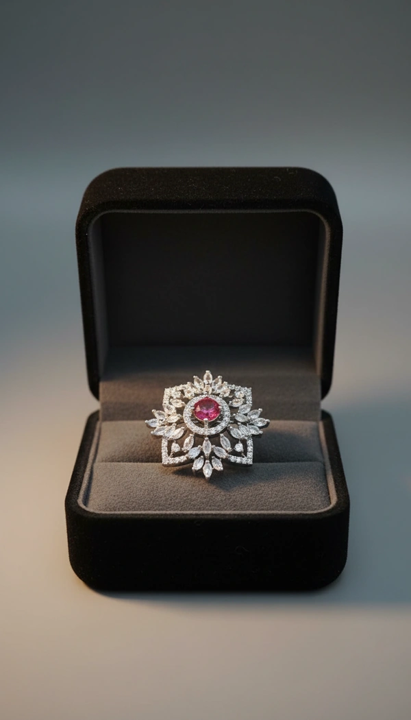 BH0639 : Women's Stylish Finger Rings Collection | Adjustable, Stone Studded, Designer, Party Wear & Daily Wear Rings - Free Size
