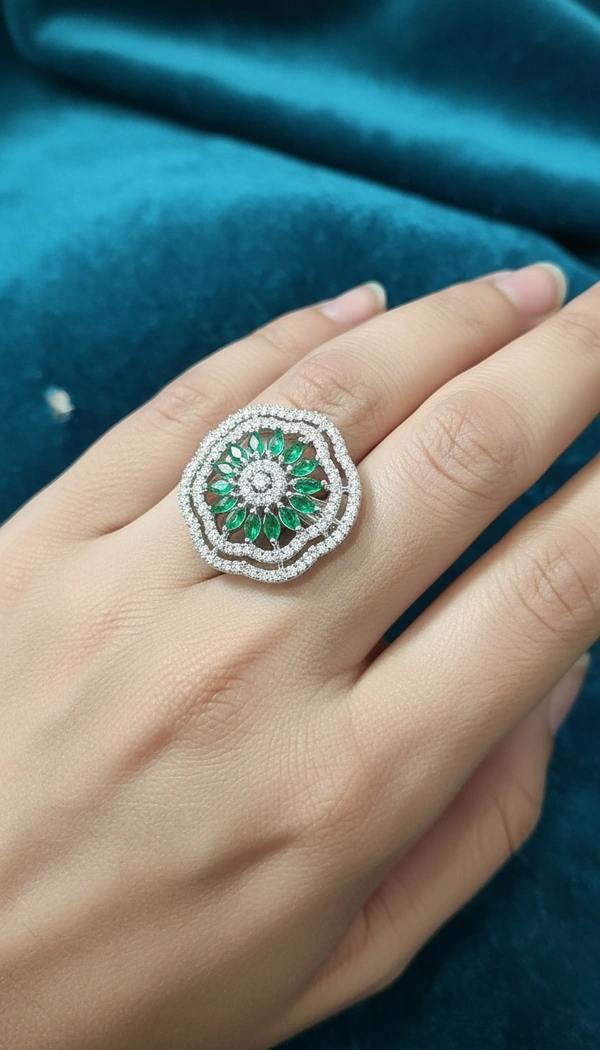 BH0645 : Women's Stylish Finger Rings Collection | Adjustable, Stone Studded, Designer, Party Wear & Daily Wear Rings - Free Size