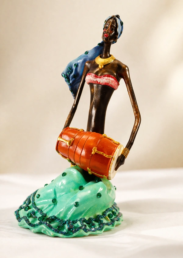 BH0005 : Elegant Poly Resin Stone Finish Artifact for Gifting & Decoration | Rajasthani Art