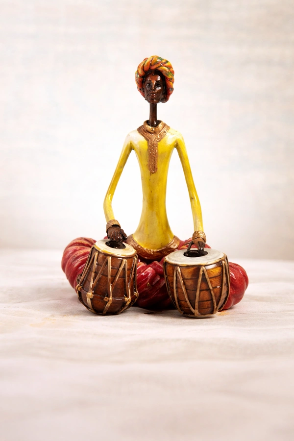 BH0023 : Elegant Poly Resin Stone Finish Artifact for Gifting & Decoration | Rajasthani Art