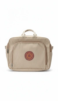 BH208 : Handcrafted Jute Cotton Laptop Case Bag | Eco-Friendly Office Sleeve | Stylish Handmade Laptop Cover for Men & Women