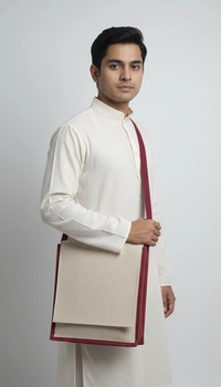 BH210 : Handcrafted Pure Jute Side Bag with Flap Closure | Eco-Friendly Sling Bag | Bengali Artisan Handmade Shoulder Bag for Daily Use