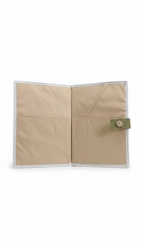 BH206 : Eco-Friendly Jute Cotton Folding File Cover | Handmade Document Organizer | Sustainable Office Folder | Bengal Handicrafts