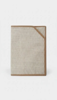 BH199 : Handcrafted Pure Jute Cotton Folding File Cover | Eco-Friendly Document Organizer | Sustainable Office Folder with Traditional Bengal Craft Finish