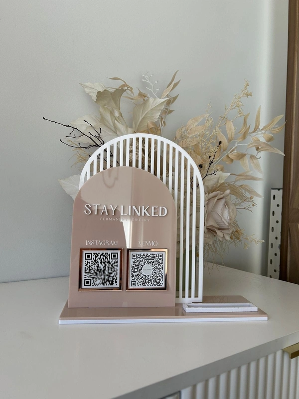 QR code Business Social Media Sign | Payment Sign | Custom Logo Sign