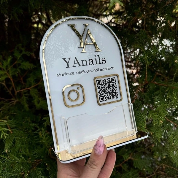 QR code Business Social Media Sign | Payment Sign | Custom Logo Sign