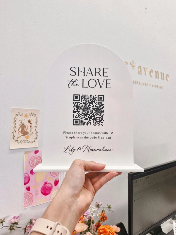 QR code Business Social Media Sign | Payment Sign | Custom Logo Sign