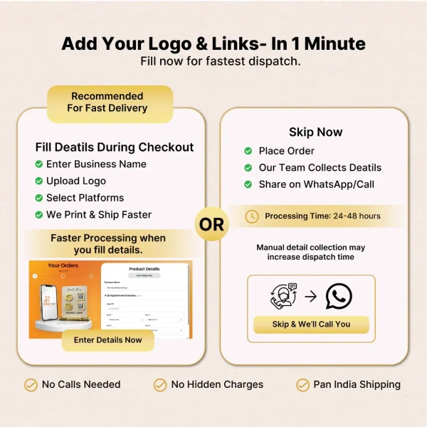 1 QR NFC Enabled Tooth Cut-Out Custom Shape Standee | Dental Clinic Counter