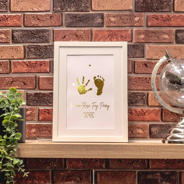 Golden Foil Baby Keepsake A4 size