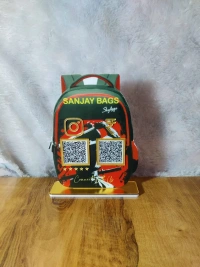 2 QR NFC Enabled Backpack Shape Bag Shop Standee for Bag Store