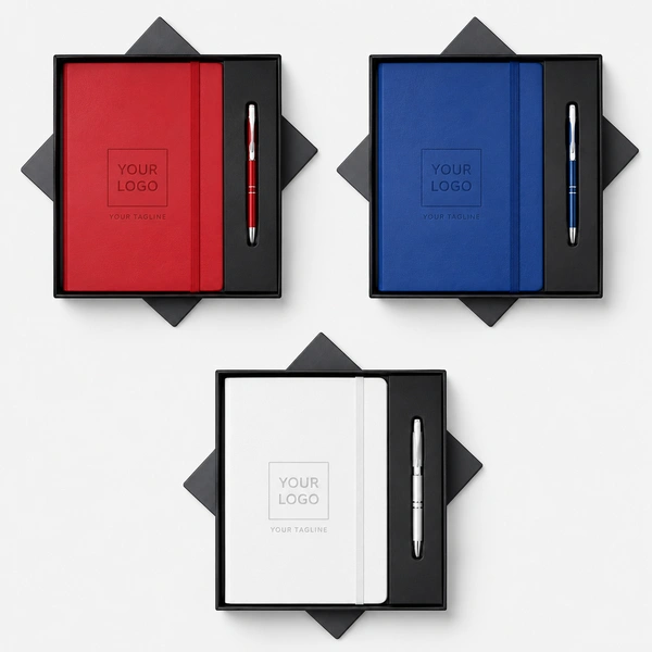 BALL PEN & 160PGS HARDBOUND COLOR:BLACK BLUE RED WHITE | DP01