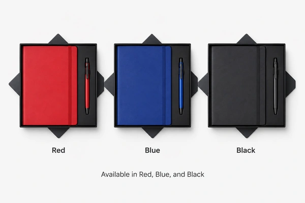 BALL PEN & 160PGS HARDBOUND COLOR:BLACK BLUE RED | DP02