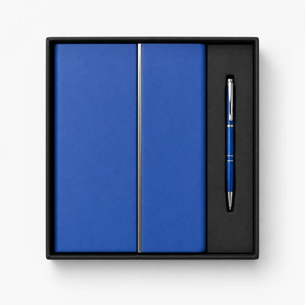 BALL PEN & 190PGS HARDBOUND COLOR: BLACK BLUE | DP03