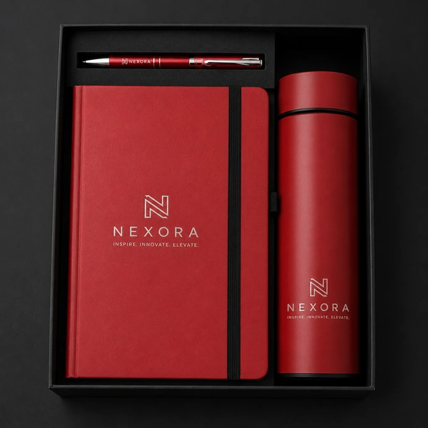 TEMPERATURE BOTTLE, BALL PEN & 160PGS HARDBOUND DIARY | DPB03